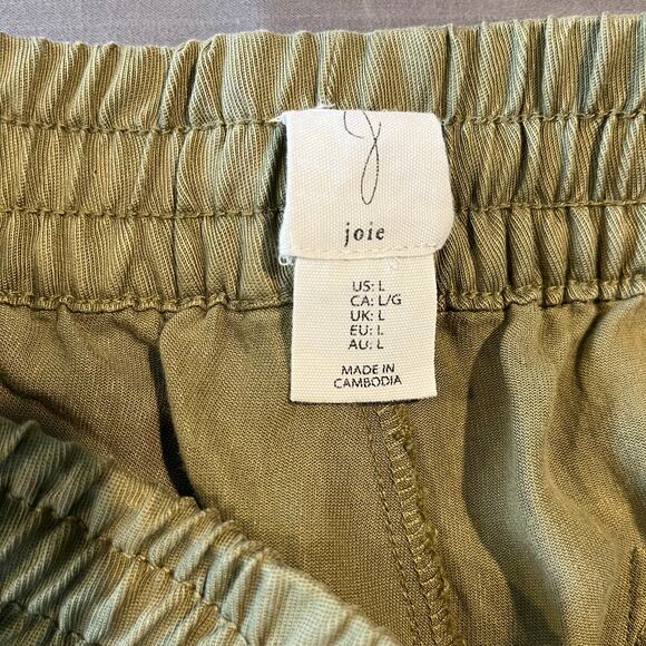 Joie Women's Wide Leg Pants - Olive - Size L - NWT - Picture 10 of 11